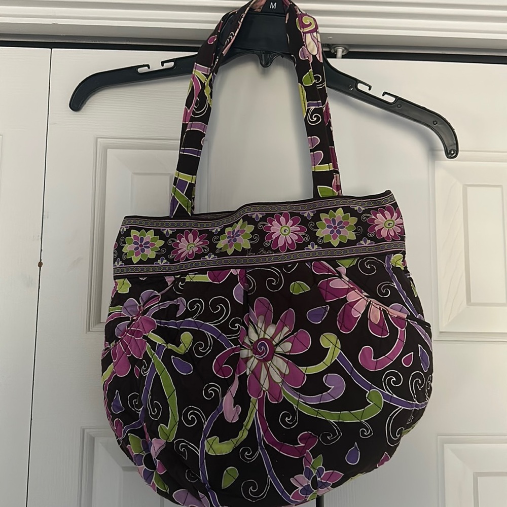 Vera Bradley Retired Purple Punch Abby Shoulder Bag